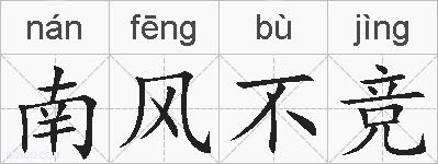 南风不竞的拼音