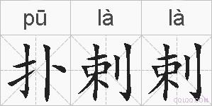 扑剌剌的拼音