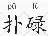 扑碌的拼音