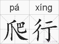 爬行的拼音