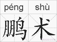 鹏术的拼音