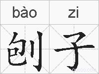 刨子的拼音