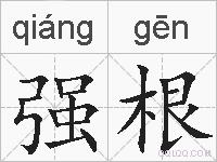 强根的拼音