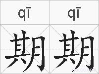 期期的拼音
