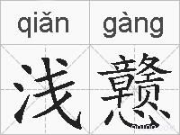 浅戆的拼音