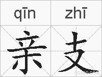亲支的拼音