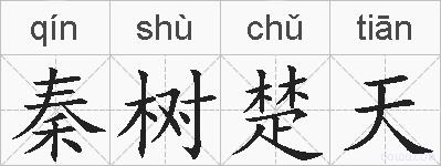 秦树楚天的拼音