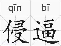 侵逼的拼音