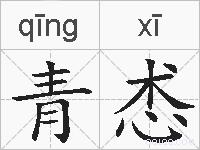 青怸的拼音