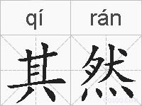 其然的拼音