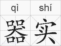 器实的拼音