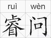 睿问的拼音