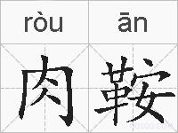 肉鞍的拼音