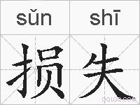 损失的拼音