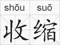 收缩的拼音