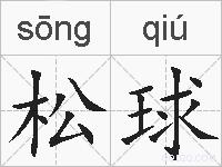松球的拼音
