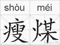瘦煤的拼音