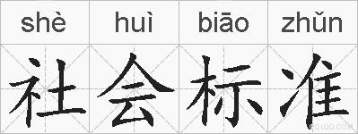 社会标准的拼音