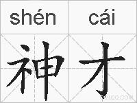 神才的拼音
