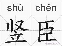 竖臣的拼音