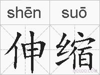 伸缩的拼音