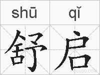 舒启的拼音