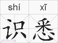 识悉的拼音