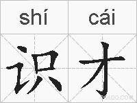 识才的拼音