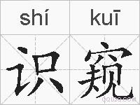 识窥的拼音