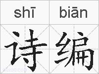 诗编的拼音