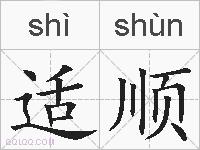 适顺的拼音