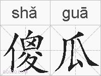 傻瓜的拼音
