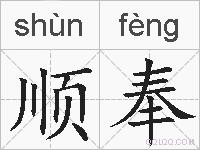 顺奉的拼音