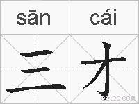 三才的拼音