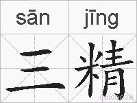 三精的拼音