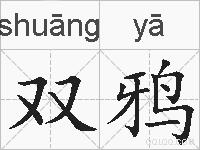 双鸦是什么意思 拼音读音 词语解释 双鸦的英文翻译 近义词 反义词 双鸦的相关成语词语诗词名人明星 双鸦是什么意思 拼音读音 词语解释 双鸦的英文翻译 近义词 反义词 双鸦的相关成语词语诗词名人明星