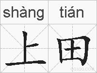 上田是什么意思 拼音读音 词语解释 上田的英文翻译 近义词 反义词 上田的相关成语词语诗词名人明星