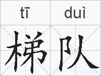 梯队的拼音