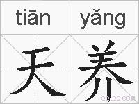 天养的拼音