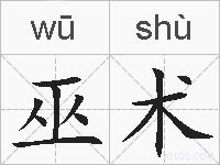 巫术的拼音