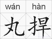 丸捍的拼音