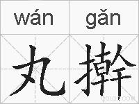 丸擀的拼音