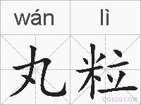 丸粒的拼音