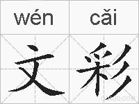 文彩是什么意思 拼音读音 词语解释 文彩的英文翻译 近义词 反义词 文彩的相关成语词语诗词名人明星