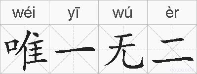 唯一无二的拼音