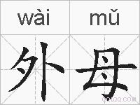 外母的拼音