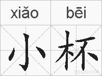 小杯的拼音