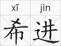 希进的拼音