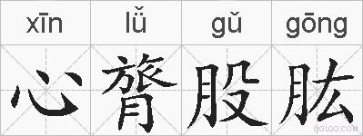 心膂股肱的拼音