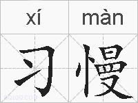 习慢的拼音